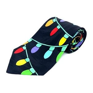 Holiday Lights Themed Neck Tie